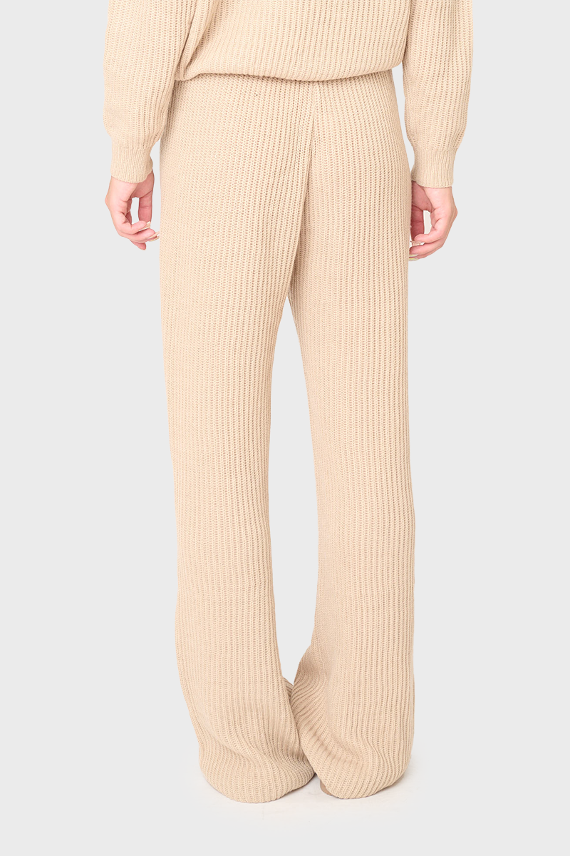 Drawstring Pull On Ribbed Sweater Knit Pant – Gibsonlook