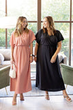 Tie Back Surplice Dress