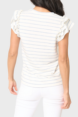 Butterfly Stripe Knit Top