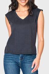 The Favorite Luxe Essentials V-Neck Tee