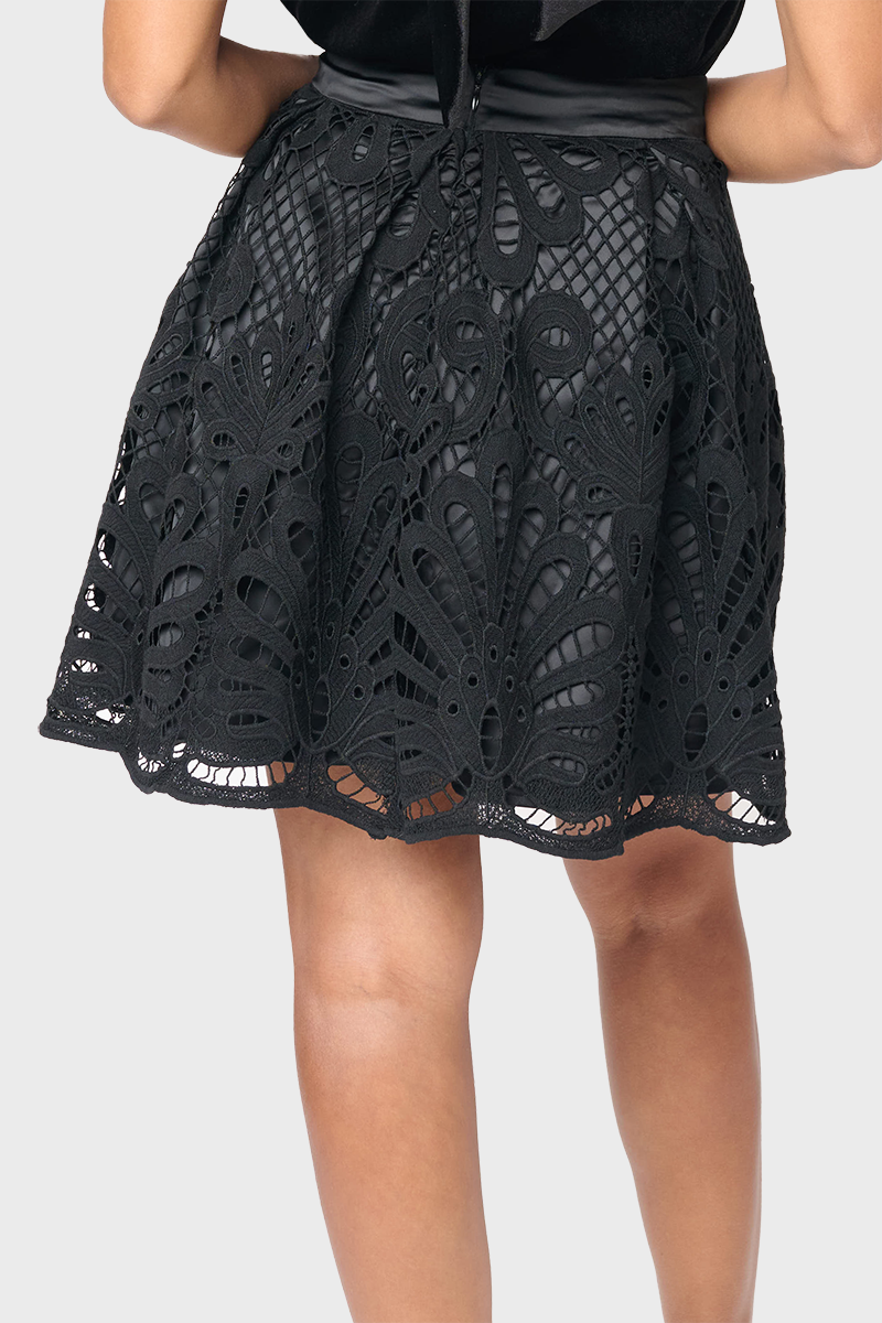 Lovely In Lace Box Pleat Skirt