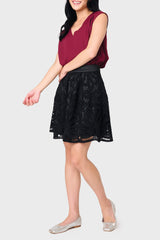 Lovely In Lace Box Pleat Skirt