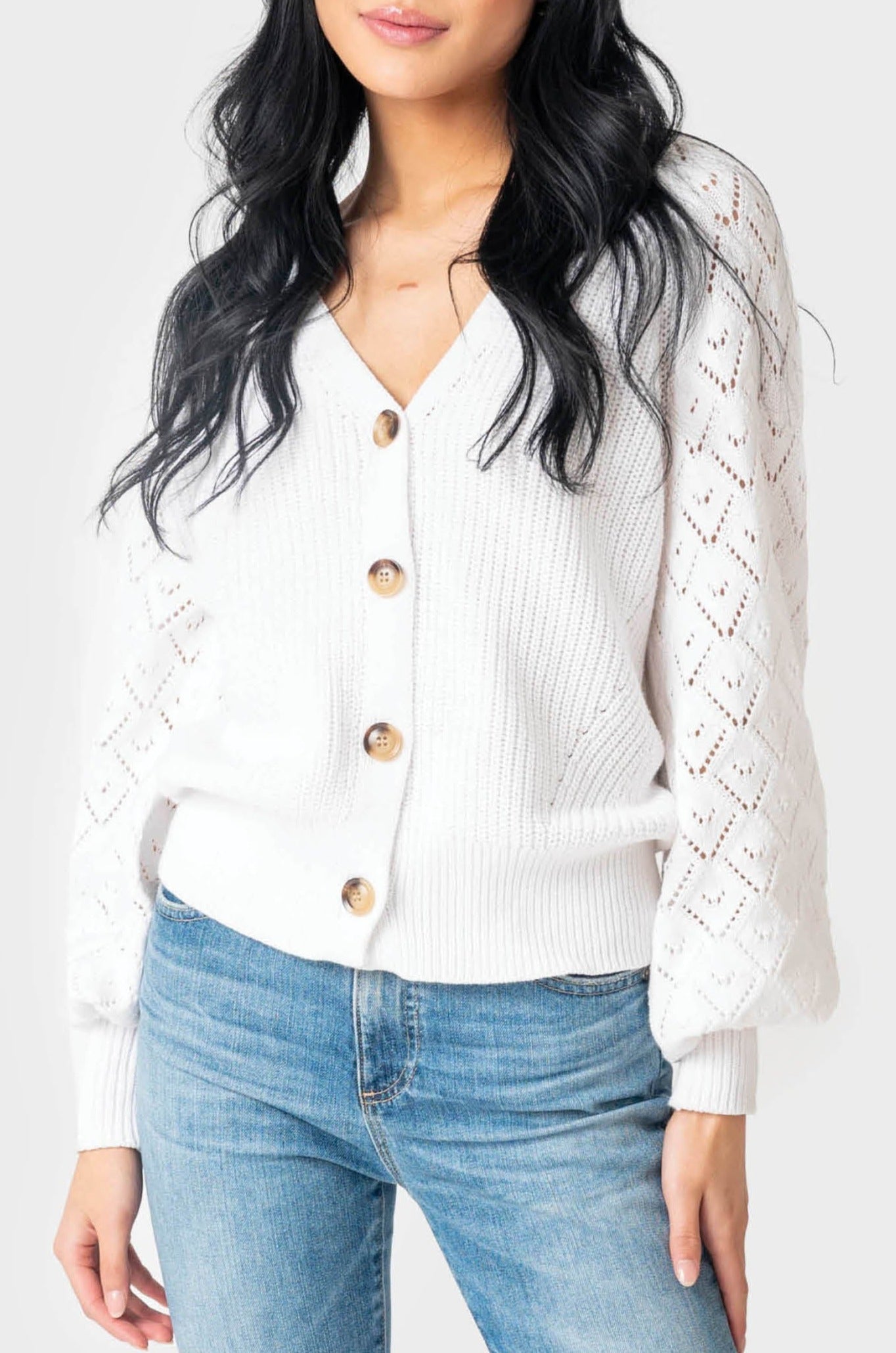 Diamond Stitch Crochet Cardigan