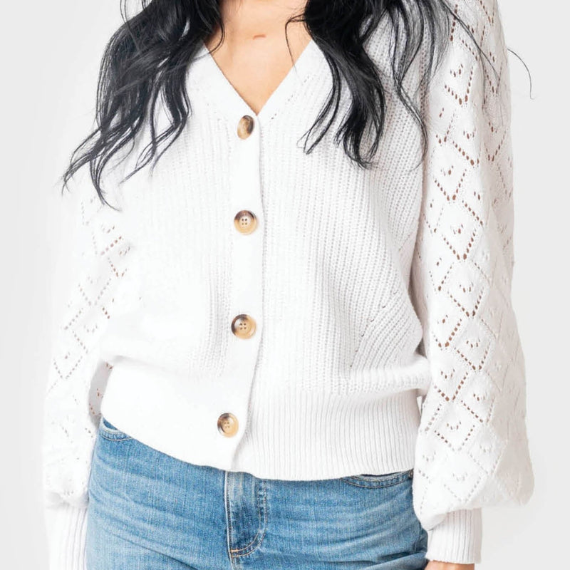 Diamond Stitch Crochet Cardigan