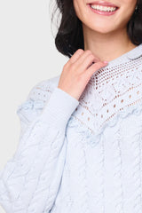 Soft Crochet Lace Sweater