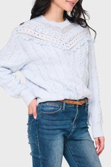 Soft Crochet Lace Sweater