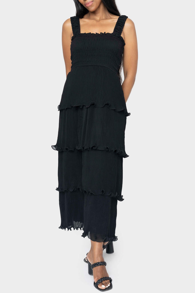 Reset By Jane Ruffle Tier Midi Dress Gibsonlook