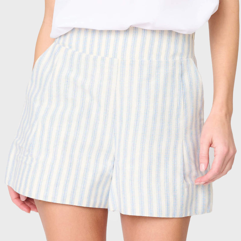 Wide Leg Short with Elastic Waistband