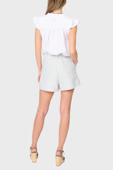 Wide Leg Short with Elastic Waistband