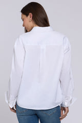 NYDJ Daphne Shirt in Optic White