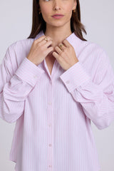 NYDJ Daphne Shirt in Gardenia Stripe