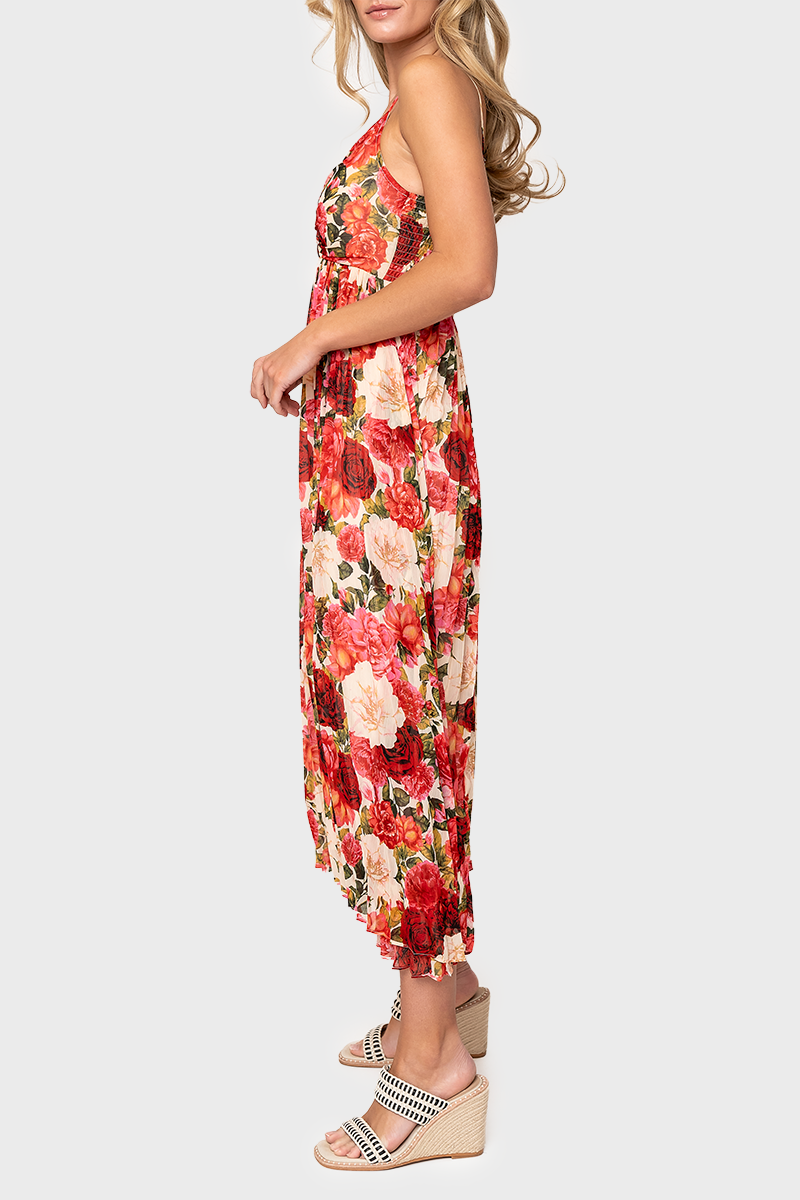 Halter Dress Sleeveless Pleated Midi Dress Moon River Pleated Midi Dress Gibsonlook Halter Dress Sleeveless Pleated Midi Dress Moon River Pleated Midi Dress Gibsonlook