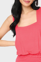 Side Rouched Tank Dress