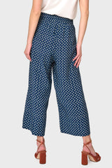 Wide Hem Cropped Linen Pant