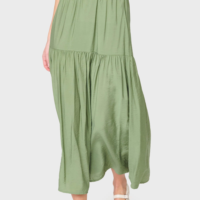 Playa Tiered Maxi Skirt