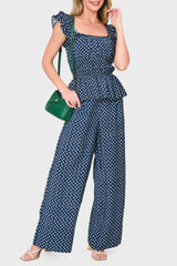 Wide Leg Print Pant