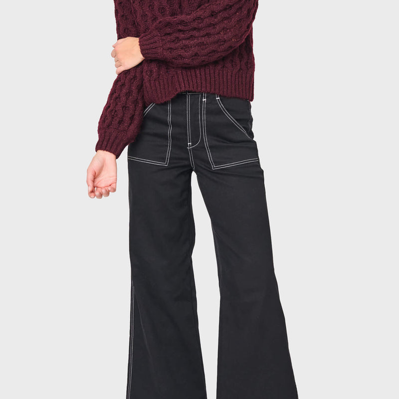 NYDJ Mia Palazzo Jeans in Black