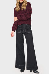 NYDJ Mia Palazzo Jeans in Black