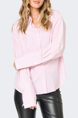 NYDJ Daphne Shirt in Gardenia Stripe