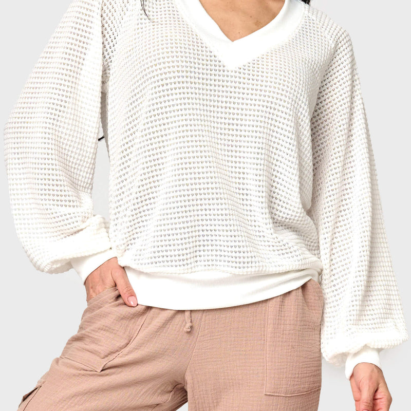 Courtside Open Weave Sweater