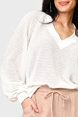 Courtside Open Weave Sweater