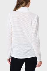 Surplice Open Weave Sweater