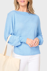 Wheels Up Open Weave Sweater