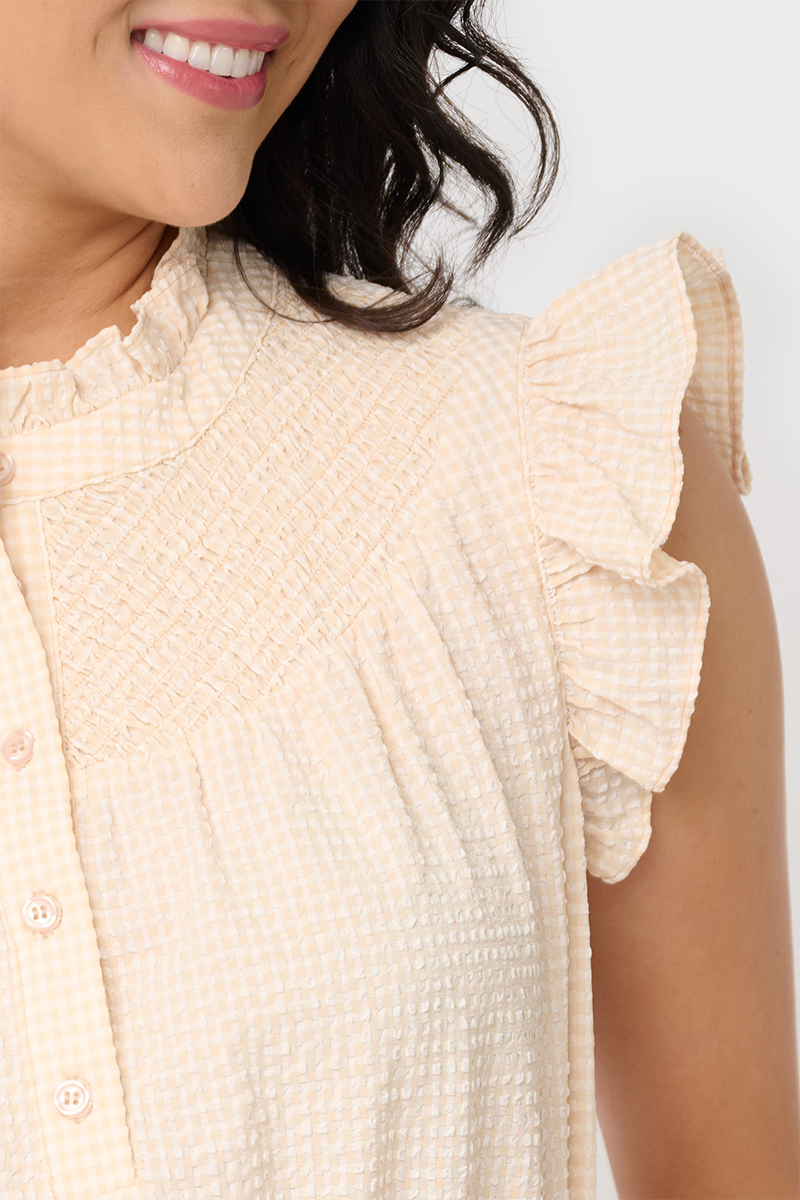 green gingham elsa smock midi dress Check Mate: 33 Gorgeous Gingham Pieces