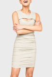 Iris Sleeveless Ribbed Cut Out Dress