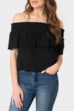 Off Shoulder Blouse with Drawstring