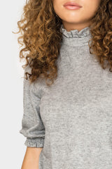 GIGI Feminine Mock Neck Luxe Sweater
