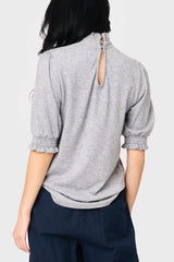 Feminine Mock Neck Luxe Sweater