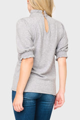 Feminine Mock Neck Luxe Sweater Top