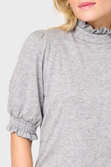 Feminine Mock Neck Luxe Sweater Top