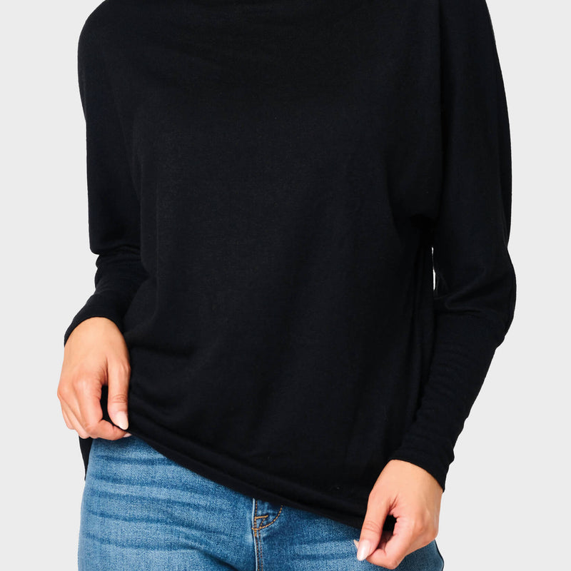 Slouchy Luxe Open Neck Sweater