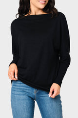 Slouchy Luxe Open Neck Sweater