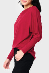 Slouchy Luxe Open Neck Sweater