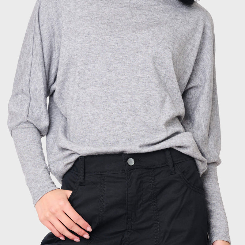 Slouchy Luxe Open Neck Sweater