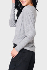 Slouchy Luxe Open Neck Sweater