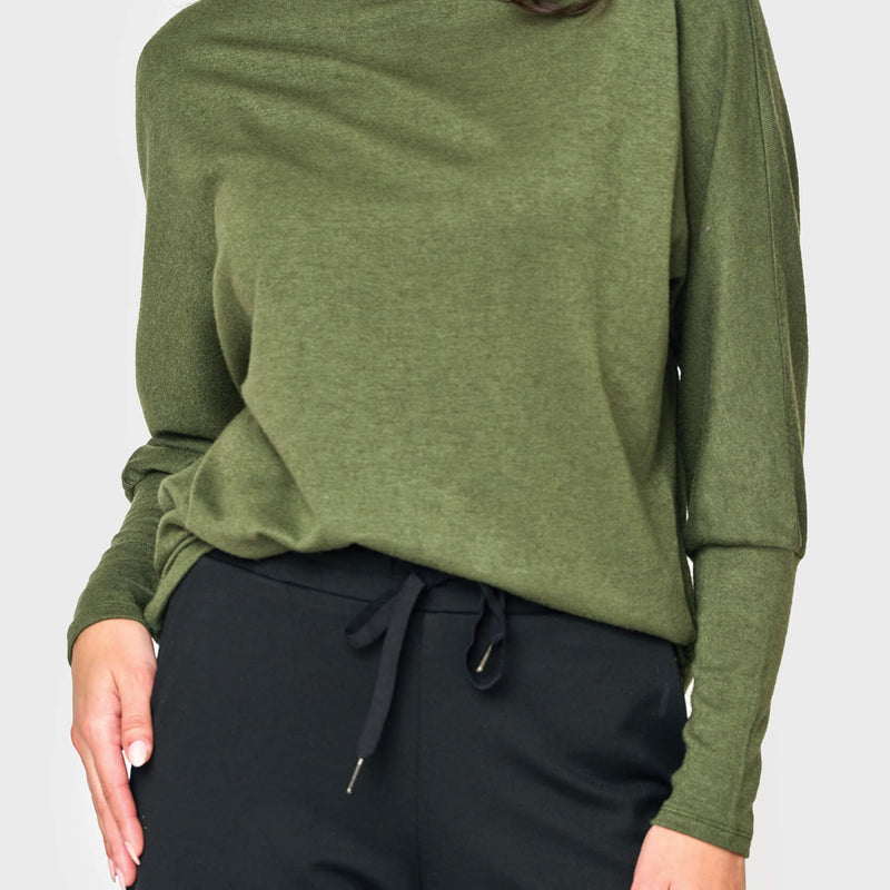 Slouchy Luxe Open Neck Sweater