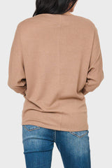 Slouchy Luxe Open Neck Sweater