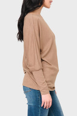 Slouchy Luxe Open Neck Sweater