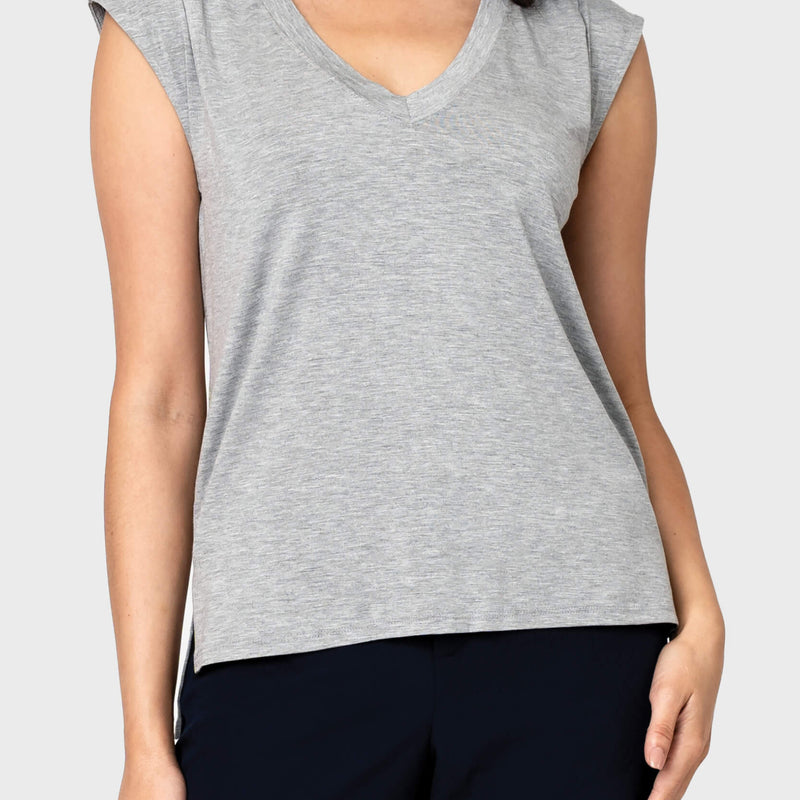 The Favorite Luxe Essentials V-neck Tee