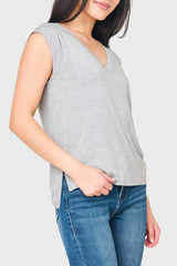 The Favorite Luxe Essentials V-neck Tee