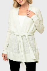 My Way Belted Convertible Cardigan