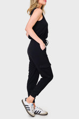 The Luxe Essential Ponte Cargo Jumpsuit