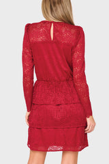 Scallop Lace Tiered Dress