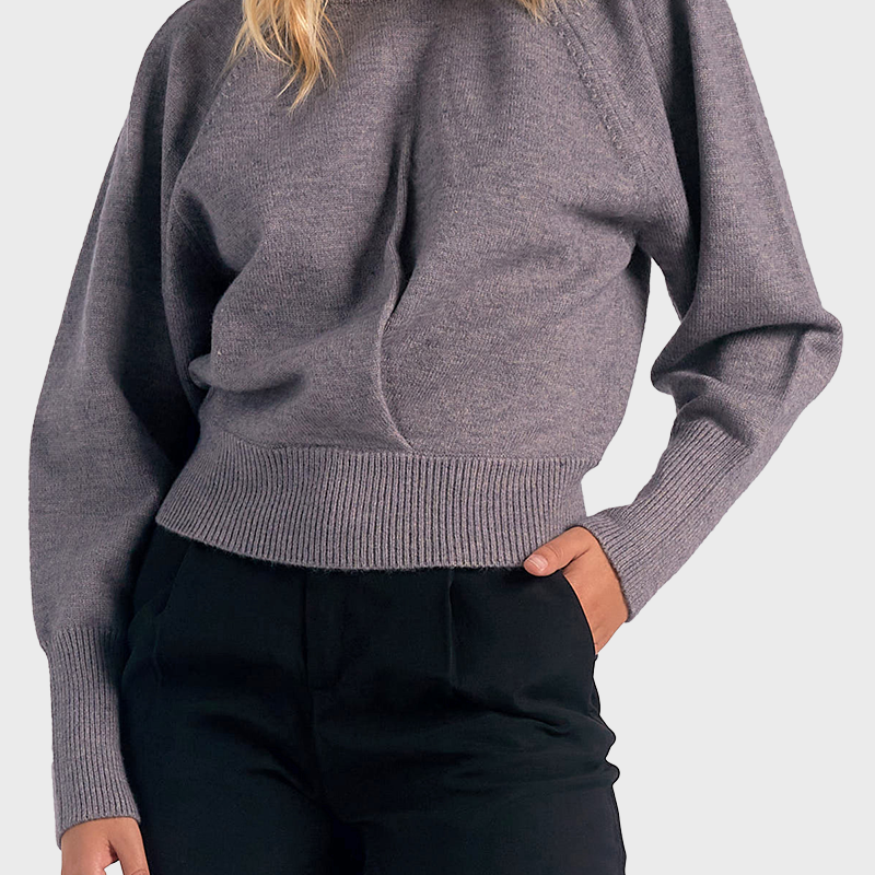 Elan Long Sleeve Twist Sweater