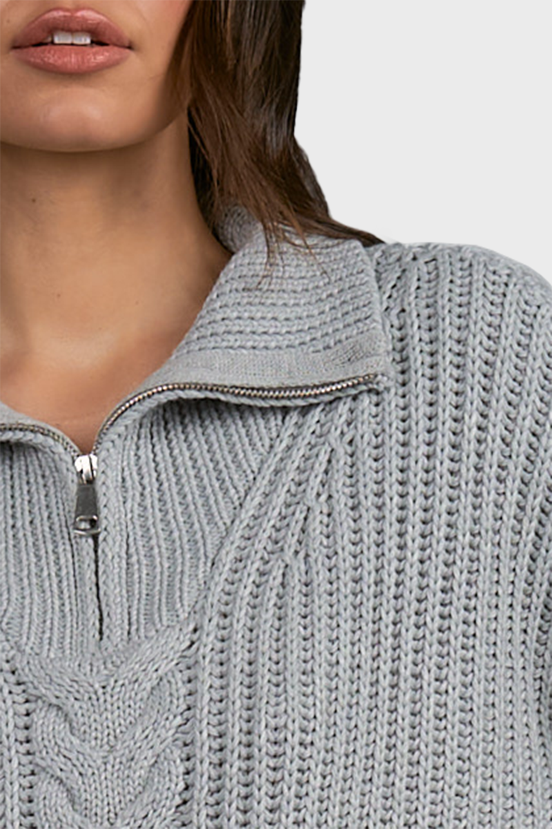 Elan Seed Stitch Shawl Collar Pullover Sweater