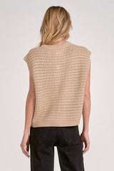 Elan Ayla Sweater Vest Taupe